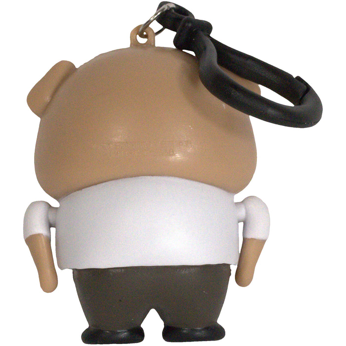 Aggretsuko - Director Ton Dangler Clip-On Keychain (2.5") - Bullsitoy - Chibi in Motion Series 2 - (2021)