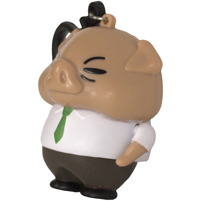 Aggretsuko - Director Ton Dangler Clip-On Keychain (2.5") - Bullsitoy - Chibi in Motion Series 2 - (2021)