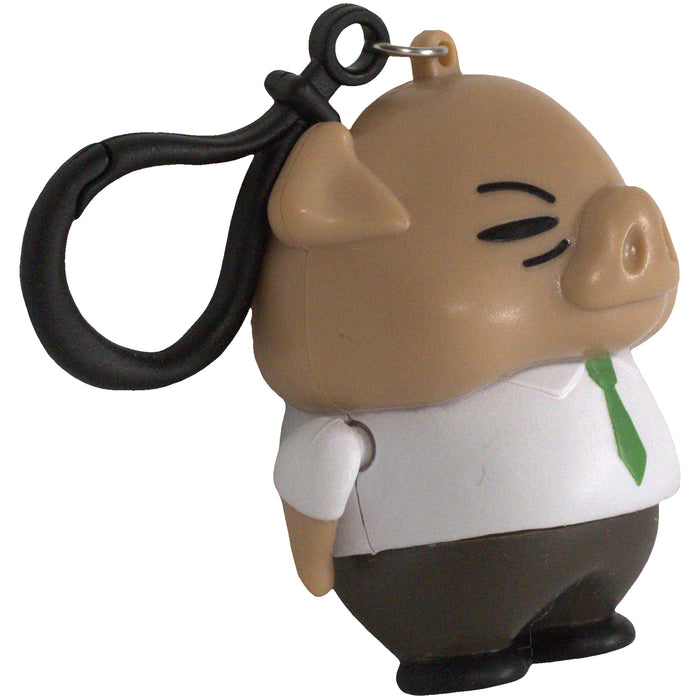 Aggretsuko - Director Ton Dangler Clip-On Keychain (2.5") - Bullsitoy - Chibi in Motion Series 2 - (2021)