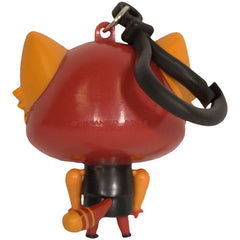Aggretsuko - Rage Retsuko Dangler Clip-On Keychain (2.5") - Bullsitoy - Chibi in Motion Series 2 - (2021)