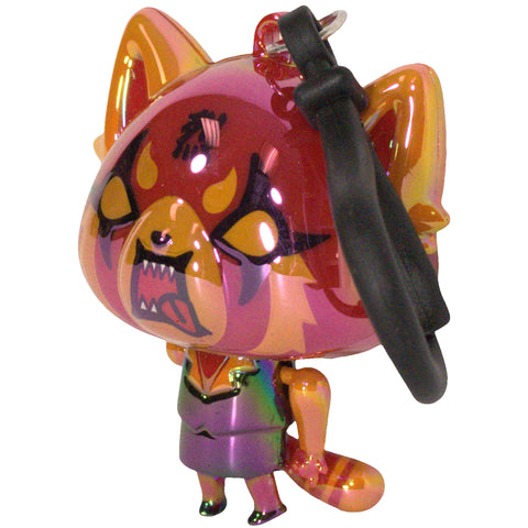 Aggretsuko - Rage Retsuko Iridescent Dangler Clip-On Keychain (2.5
