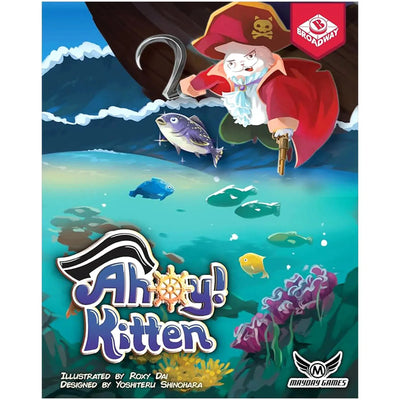 Ahoy! Kitten - Bluffing Pirates Board Game for Family, Adults, and Children (2-6 Players, Ages 8+) - Mayday Games