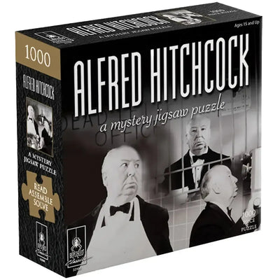 Alfred Hitchcock - Read, Assemble & Solve the Mystery Jigsaw Puzzle Game (1000 Pieces) - University Games - Bepuzzled Classics Series