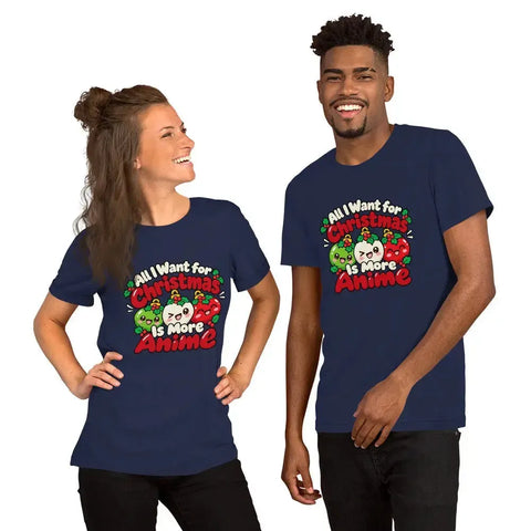 All I Want for Christmas Is More Anime T-Shirt - Cute Anime Christmas Tee - Image 12
