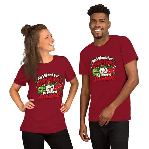 All I Want for Christmas Is More Anime T-Shirt - Cute Anime Christmas Tee - Image 16