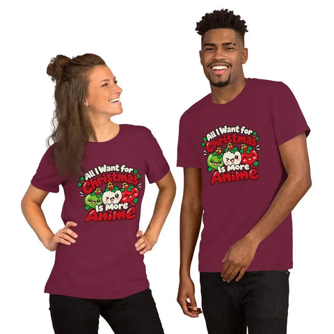 All I Want for Christmas Is More Anime T-Shirt - Cute Anime Christmas Tee - Image 20