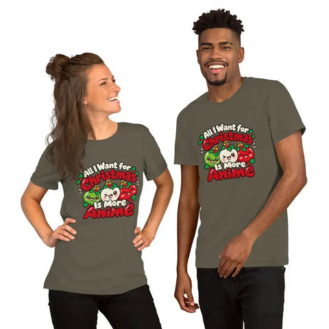 All I Want for Christmas Is More Anime T-Shirt - Cute Anime Christmas Tee - Image 28