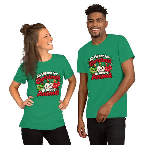 All I Want for Christmas Is More Anime T-Shirt - Cute Anime Christmas Tee - Image 36