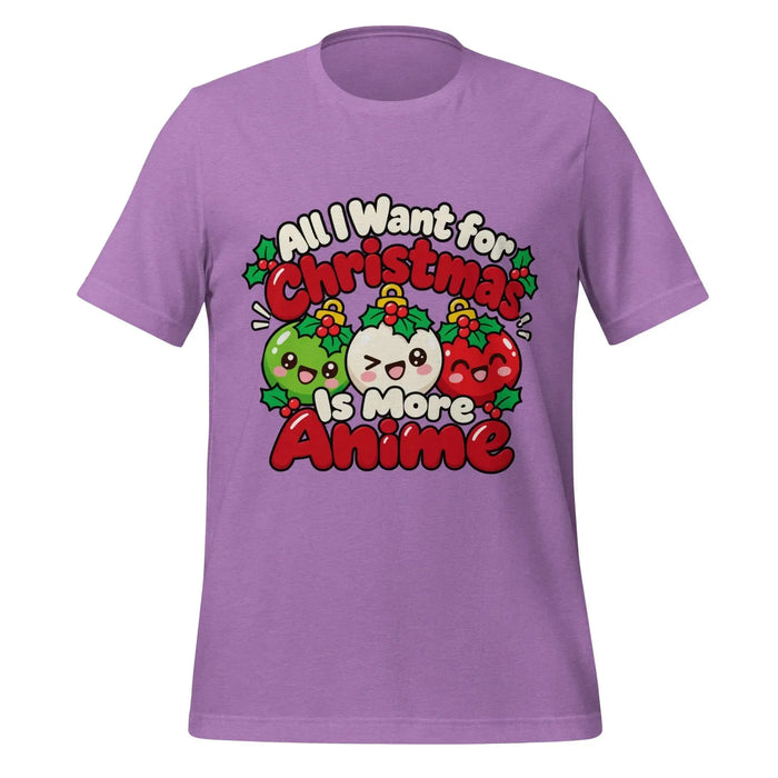 All I Want for Christmas Is More Anime T-Shirt - Cute Anime Christmas Tee