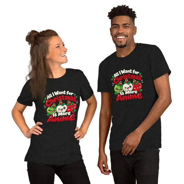 All I Want for Christmas Is More Anime T-Shirt - Cute Anime Christmas Tee