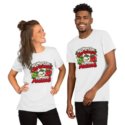 All I Want for Christmas Is More Anime T-Shirt - Cute Anime Christmas Tee - Image 8