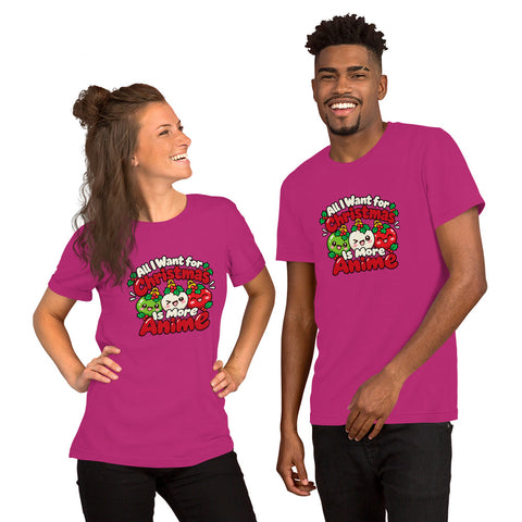 All I Want for Christmas Is More Anime T-Shirt - Funny Gag Gift Anime graphic tee - Image 16