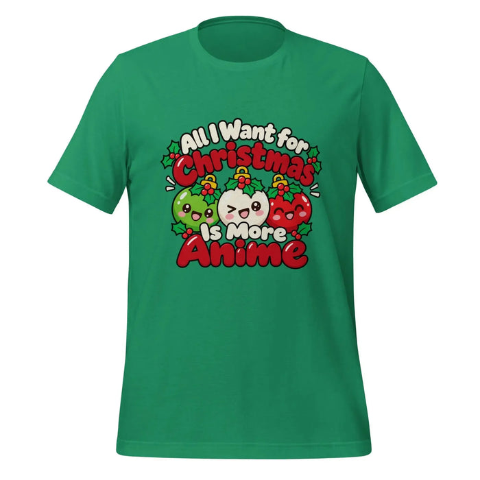 All I Want for Christmas Is More Anime T-Shirt - Funny Gag Gift Anime graphic tee