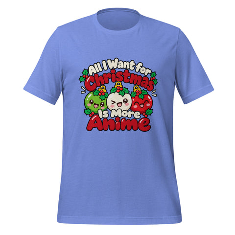 All I Want for Christmas Is More Anime T-Shirt - Funny Gag Gift Anime graphic tee - Image 29
