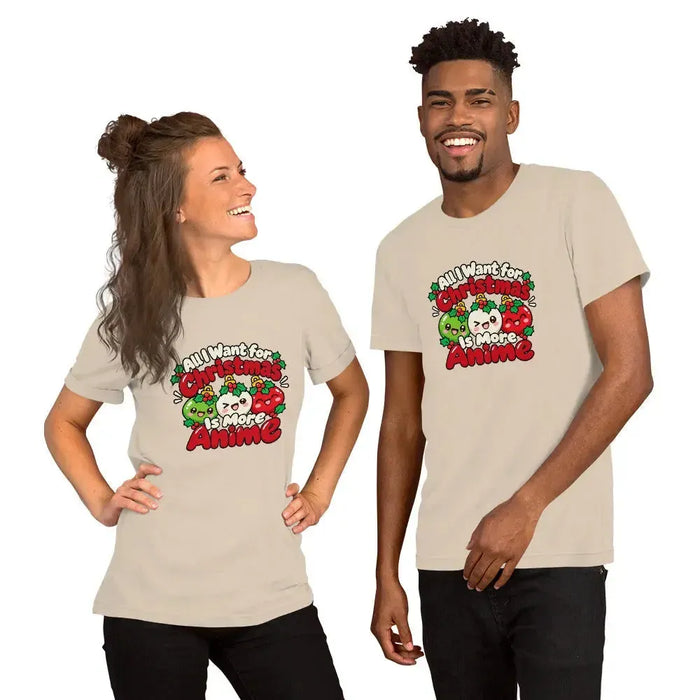 All I Want for Christmas Is More Anime T-Shirt - Funny Gag Gift Anime graphic tee