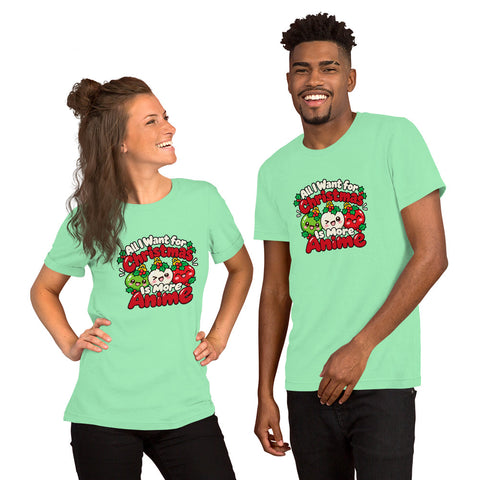 All I Want for Christmas Is More Anime T-Shirt - Funny Gag Gift Anime graphic tee - Image 40