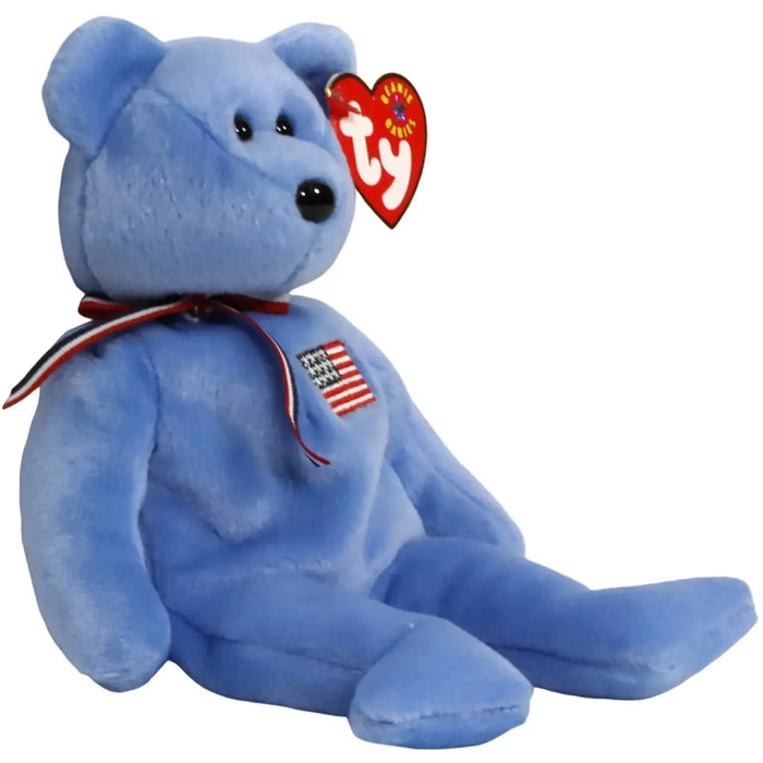 America the Bear Plush (8.5") - Ty - Beanie Babies Series - (2001)