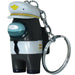 Among Us - Black Crewmate with Captain Hat Rare Figural Keychain (2") - PMI Kids World - Series 2 - (2022)