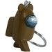 Among Us - Brown Crewmate with Ears Figural Keychain (2") - PMI Kids World - Series 2 - (2022)