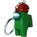 Among Us - Green Crewmate with Red Beanie Figural Keychain (2") - PMI Kids World - Series 2 - (2022)