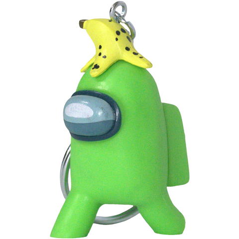 Among Us - Green Crewmate with Banana Hat Figural Keychain (2