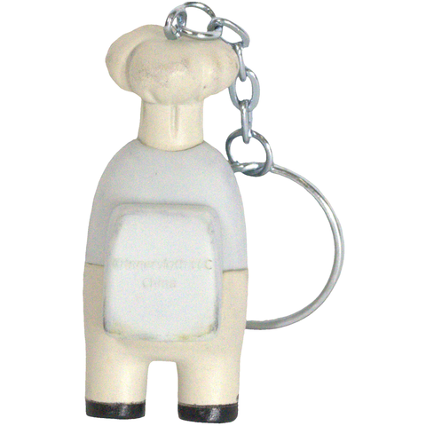 Among Us - White Crewmate with Chef Hat Figural Keychain (2