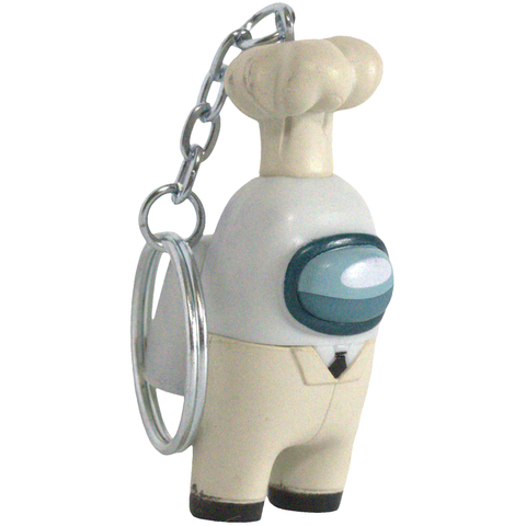Among Us - White Crewmate with Chef Hat Figural Keychain (2