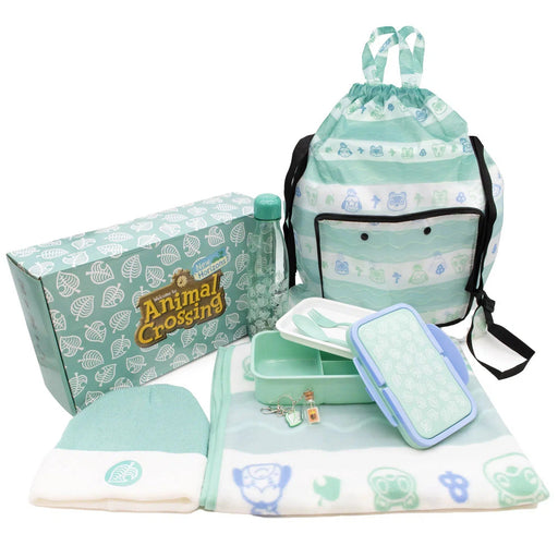 Animal Crossing: New Horizons - Collector's Gift Box Set - Culturefly - Keychain, Throw Blanket, Bento Lunchbox, Water Bottle, Beanie Hat, Drawstring Bag