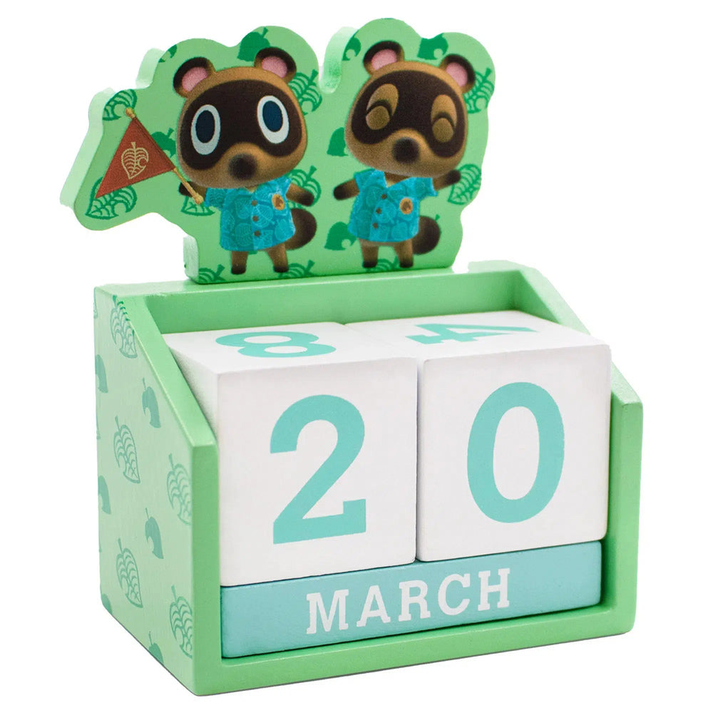 Animal Crossing: New Horizons - Collector's Gift Box Set - Culturefly - Wooden Block Calendar, Throw Blanket, Journal, Socks, Sticky Notes, Stress Ball, Drawstring Backpack