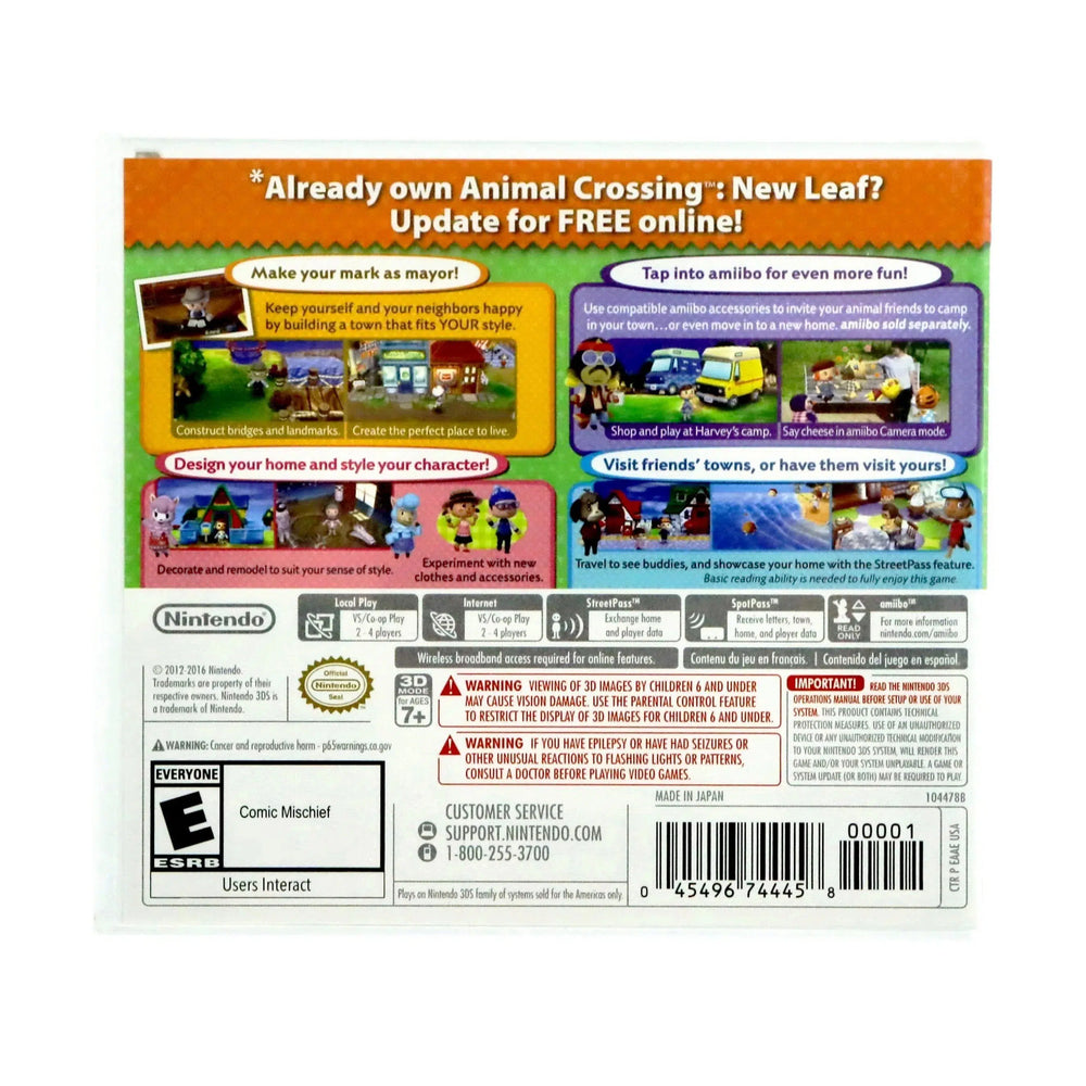 Animal Crossing: New Leaf (Nintendo Selects) - Nintendo 3DS
