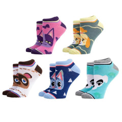 Animal Crossing - Villagers Ankle Socks (5 Pairs) - Bioworld