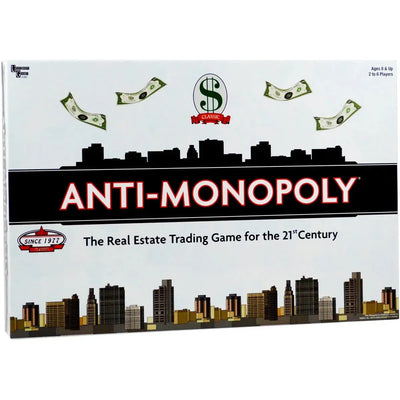 Anti-Monopoly - Economic Civilization Board Game for Family, Adults, and Children (2-6 Players, Age 8+) - University Games