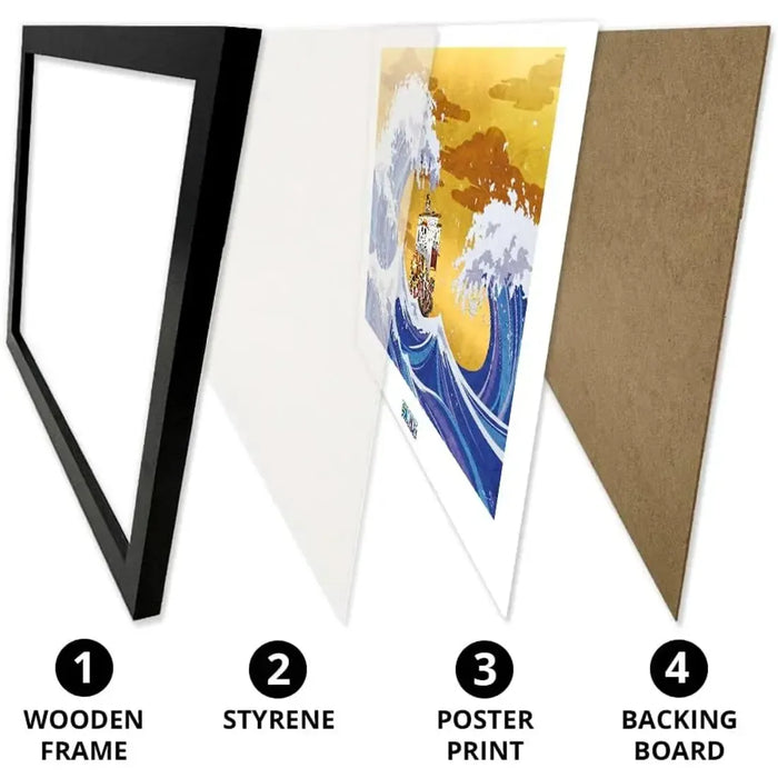 Ao Ashi - Team Victory Framed Print (12"x16") - ABYstyle