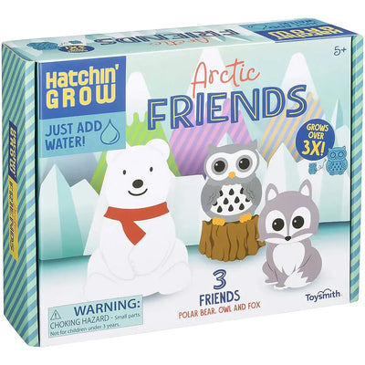 Arctic Friends - Hidden Animals Water Growing Toy Set - Toysmith - Hatchin' Grow Series