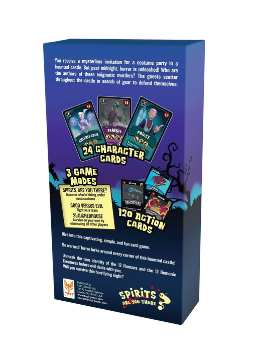 Are You There, Spirit? - Unmask Identities, Survive the Haunted Night, and Face Off in 3 Game Modes | Strategy, Deduction, and Survival for 2-8 Players | Ages 10+ | Family Card Game - ABYstyle USA | TGF18015
