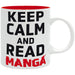 Asian Art - Keep Calm and Read Manga Mug (Ceramic, 11 Oz.) - The Good Gift