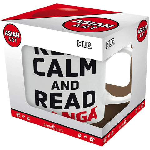 Asian Art - Keep Calm and Read Manga Mug (Ceramic, 11 Oz.) - The Good Gift - Image 1