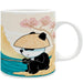 Asian Art - The Great Wave off Kanagawa Surfing Panda Mug (Ceramic, 11 oz.) - ABYstyle