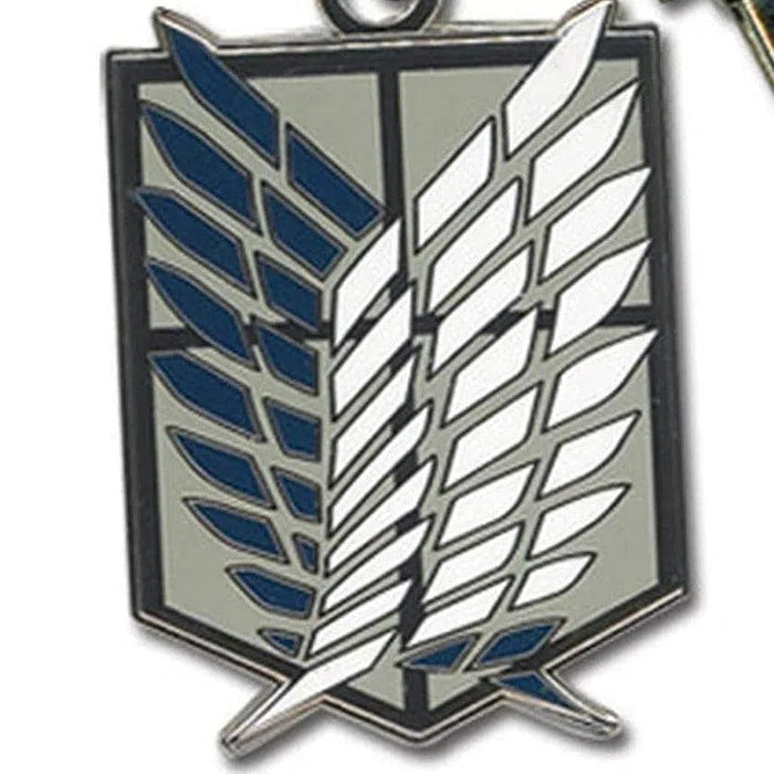 Attack On Titan - Scouting Legion / Survey Corps Emblem Keychain - Great Eastern - Metal