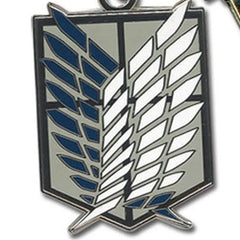 Attack On Titan - Scouting Legion / Survey Corps Emblem Keychain - Great Eastern - Metal