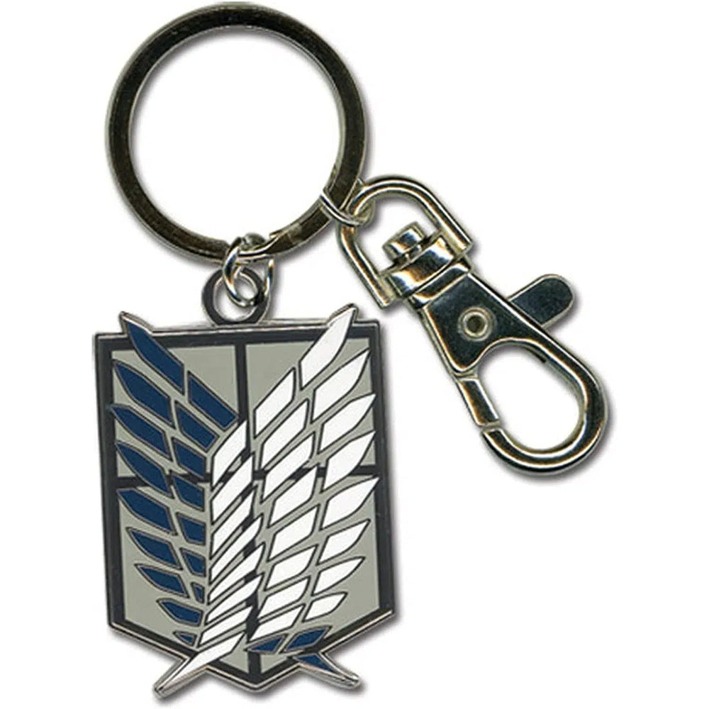 Attack On Titan - Scouting Legion / Survey Corps Emblem Keychain - Great Eastern - Metal