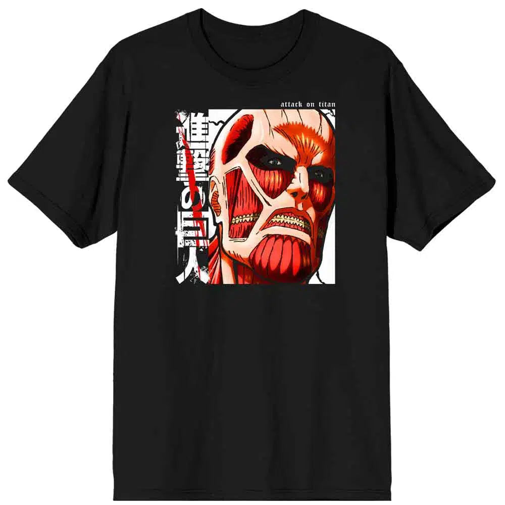 Attack on Titan - Bertolt Colossal Titan T-Shirt (Black, Unisex) - Bioworld