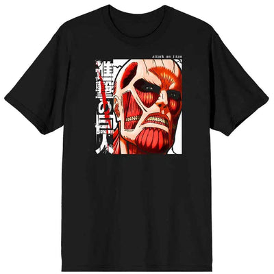 Attack on Titan - Bertolt Colossal Titan T-Shirt (Black, Unisex) - Bioworld
