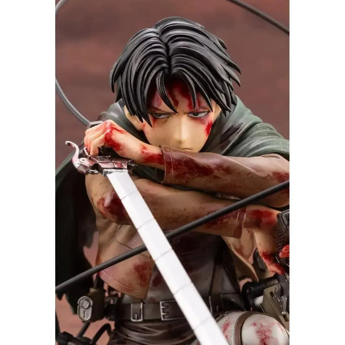 Attack on Titan - Bloody Levi Ackerman Statue Figure (1:7 Scale) - Kotobukiya - ArtFX J Series (Fortitude Version)