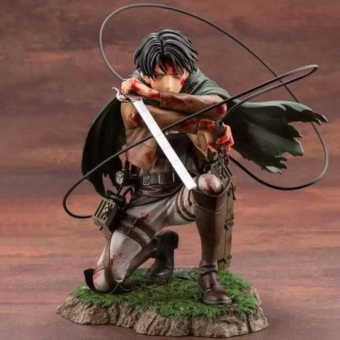 Attack on Titan - Bloody Levi Ackerman Statue Figure (1:7 Scale) - Kotobukiya - ArtFX J Series (Fortitude Version)