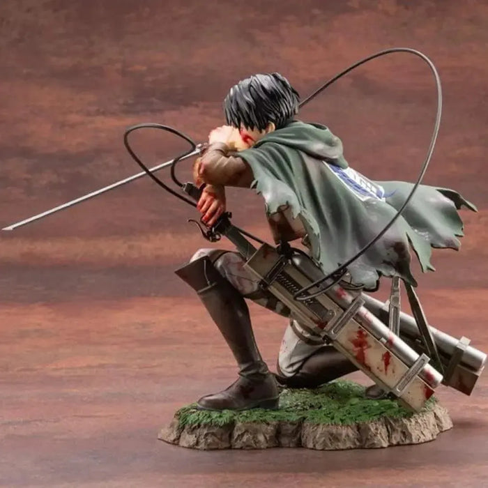 Attack on Titan - Bloody Levi Ackerman Statue Figure (1:7 Scale) - Kotobukiya - ArtFX J Series (Fortitude Version)