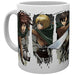 Attack on Titan - Character Montage Mug (320ml) - GB Eye