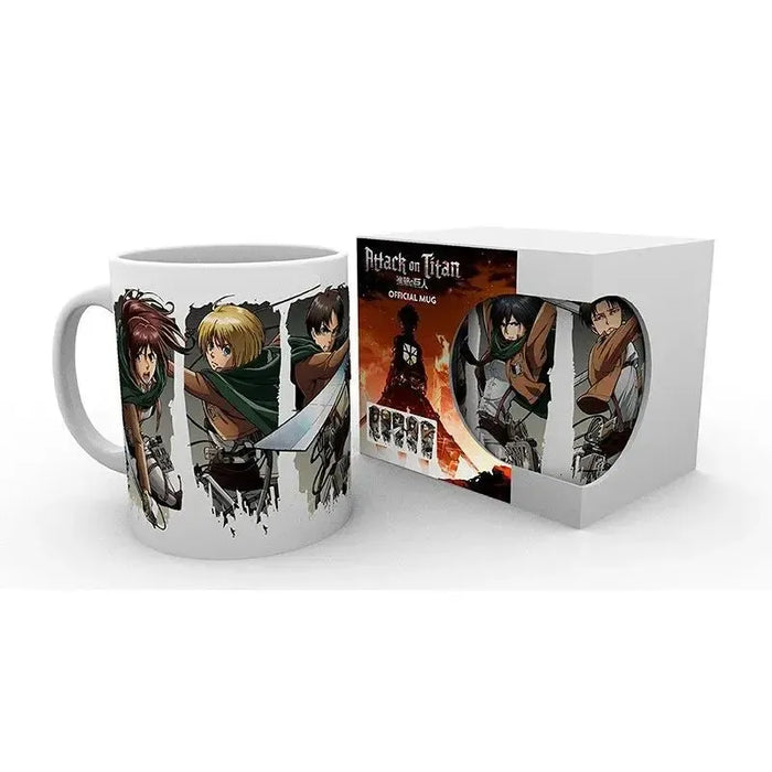 Attack on Titan - Character Montage Mug (320ml) - GB Eye | MG2325