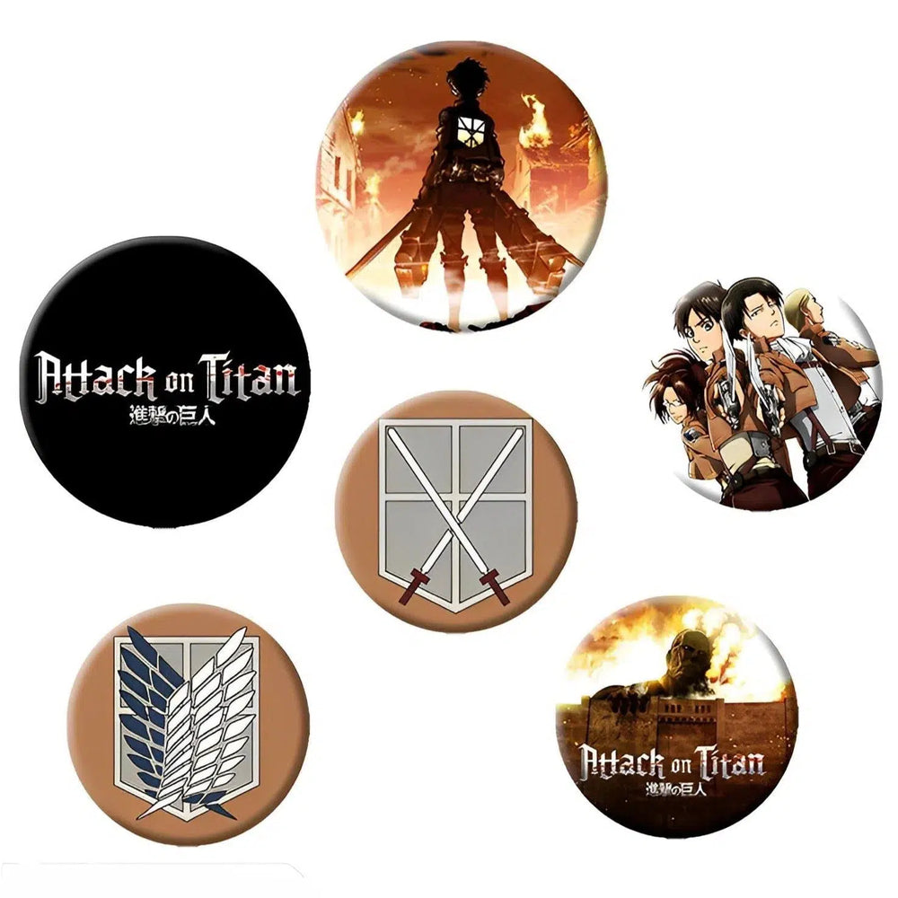 Attack on Titan - Characters Pin Badge Pack - ABYstyle