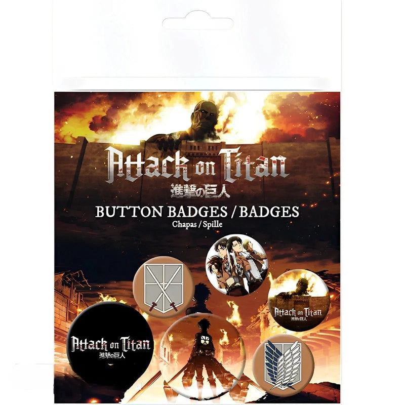 Attack on Titan - Characters & Symbols Pin Badge Pack - ABYstyle